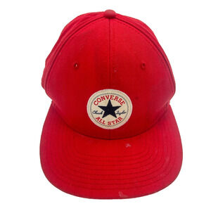 Converse Chuck Taylor All Star Red Snapback Hat Adjustable One Size